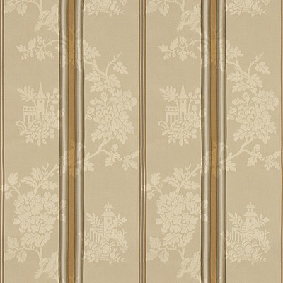 Фото Ткань портьерная с рисунком - Полоски - стиль Английский - Светло-коричневые - Купить в Интернет-магазине