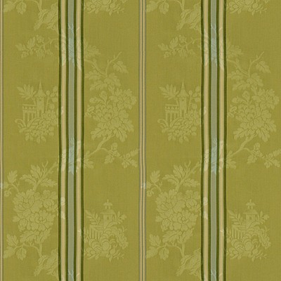 Фото Ткань портьерная с рисунком - Полоски - стиль Английский - Зеленые - Купить в Интернет-магазине