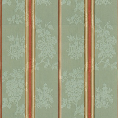 Фото Ткань портьерная с рисунком - Полоски - стиль Английский - Бирюзовые - Купить в Интернет-магазине