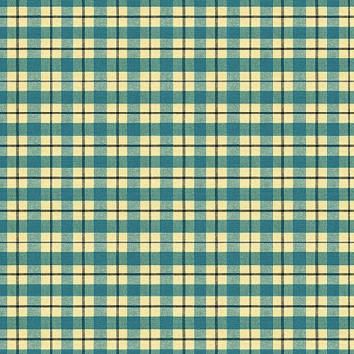 Фото Ткань портьерная с рисунком - Клетка - стиль Английский - Бирюзовая - Купить в Интернет-магазине