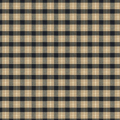 Фото Ткань портьерная с рисунком - Клетка - стиль Английский - Черная - Купить в Интернет-магазине