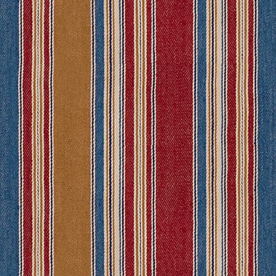Фото Ткань портьерная с рисунком - Полоски - стиль Английский - Красные - Купить в Интернет-магазине