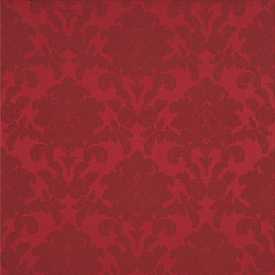 Фото Ткань портьерная с рисунком - Дамаск - стиль Английский - Красный - Купить в Интернет-магазине