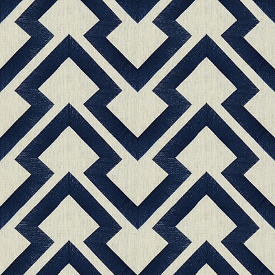 Фото Ткань портьерная с рисунком - Орнамент - стиль Английский - Синий - Купить в Интернет-магазине