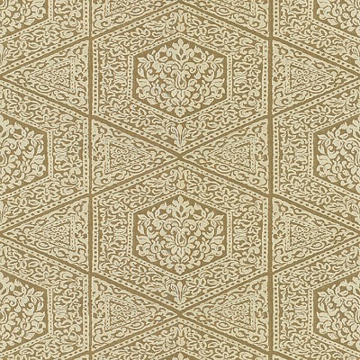 Фото Ткань портьерная с рисунком - Орнамент - стиль Английский - Золотой - Купить в Интернет-магазине