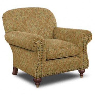 Фото Кресло обитое - стиль Американская классика - Для гостиной - удобное кресло производства США - English Interiors - Kincaid upholstery - Купить в Интернет-магазине