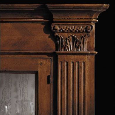 Фото Витрина широкая - стиль Европейская эклектика - Для гостиной - Со стеклянными дверями - Tessarolo - Bellini - Купить в Интернет-магазине