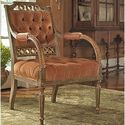 Фото Кресло на деревянной раме - стиль Американская классика - Для гостиной - Купить в Интернет-магазине