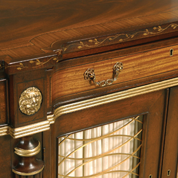 Фото Комод/буфет узкий - стиль Американская классика - Для гостиной - Купить в Интернет-магазине