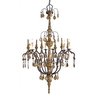 Фото Люстра - стиль Американская классика - Деревянная - Купить в Интернет-магазине