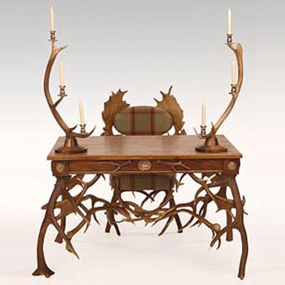 Фото Стол письменный - стиль Роскошное шале - Для кабинета - Купить в Интернет-магазине