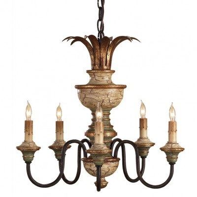 Фото Люстра - стиль Американская классика - Деревянная - Купить в Интернет-магазине