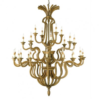 Фото Люстра - стиль Американская классика - Деревянная - Купить в Интернет-магазине