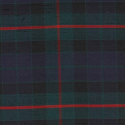 Фото Ткань портьерная с рисунком - Клетка - стиль Английский - Синяя - Купить в Интернет-магазине