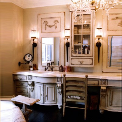 Фото Композиция мебельная для ванной - стиль Американская классика - Для ванной - Купить в Интернет-магазине