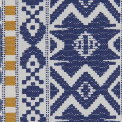 Фото Ткань портьерная с рисунком - Орнамент - стиль Американский - Синий - Купить в Интернет-магазине
