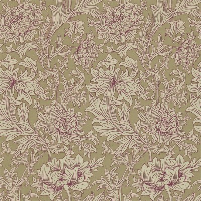 Фото Обои с рисунком - Растение - стиль Английская классика - Коричневые - Купить в Интернет-магазине