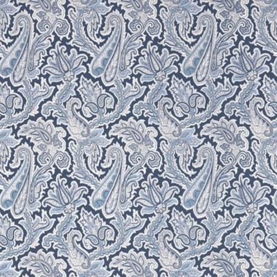 Фото Обои с рисунком - Пейсли - стиль Американский - Синие - Купить в Интернет-магазине