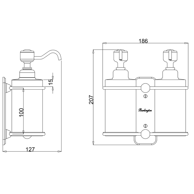 Фото Дозатор для мыла для ванной - стиль Современный - Купить в Интернет-магазине
