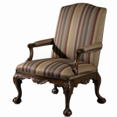 Фото Кресло на деревянной раме - стиль Английская классика - Для гостиной - Купить в Интернет-магазине