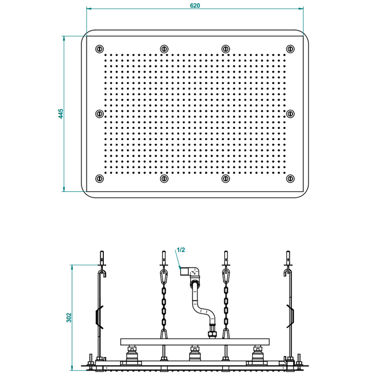 Фото Смеситель для душа и ванны - стиль Современный - Купить в Интернет-магазине