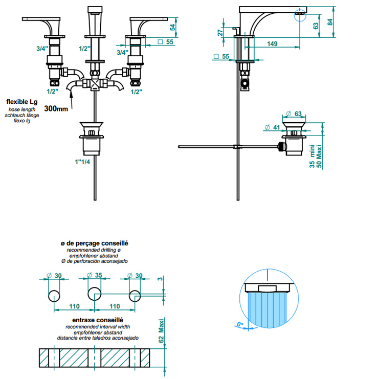 Фото Смеситель для раковины - стиль Современный - Купить в Интернет-магазине