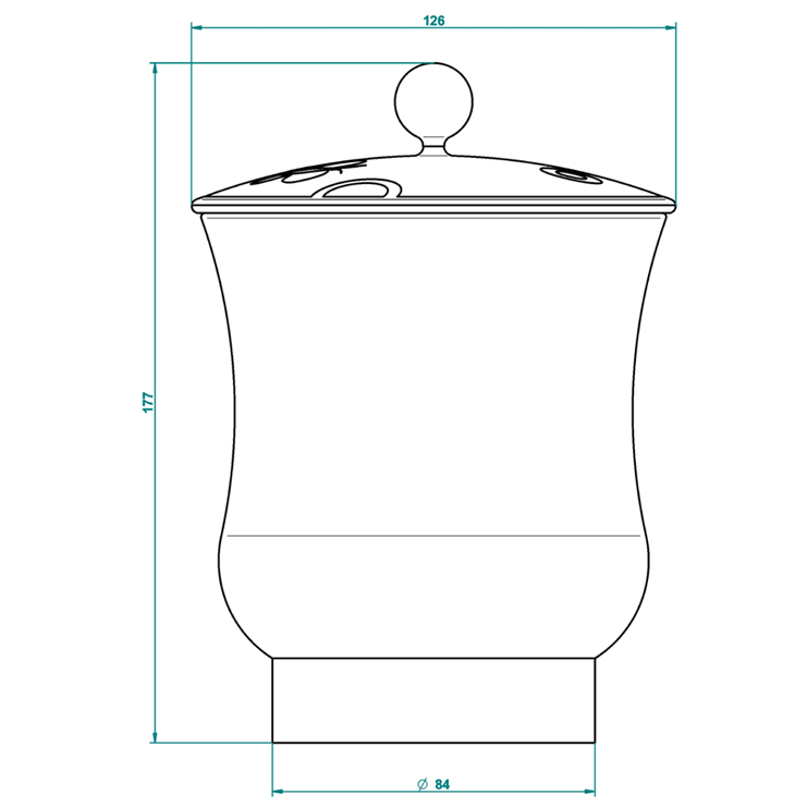 Фото Баночка, коробочка косметическая - стиль Европейский - Купить в Интернет-магазине