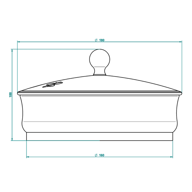 Фото Баночка, коробочка косметическая - стиль Европейский - Купить в Интернет-магазине