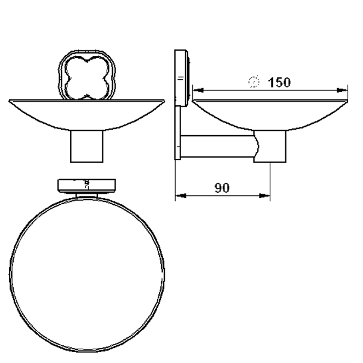 Фото Мыльница настенная - стиль Европейский - Купить в Интернет-магазине