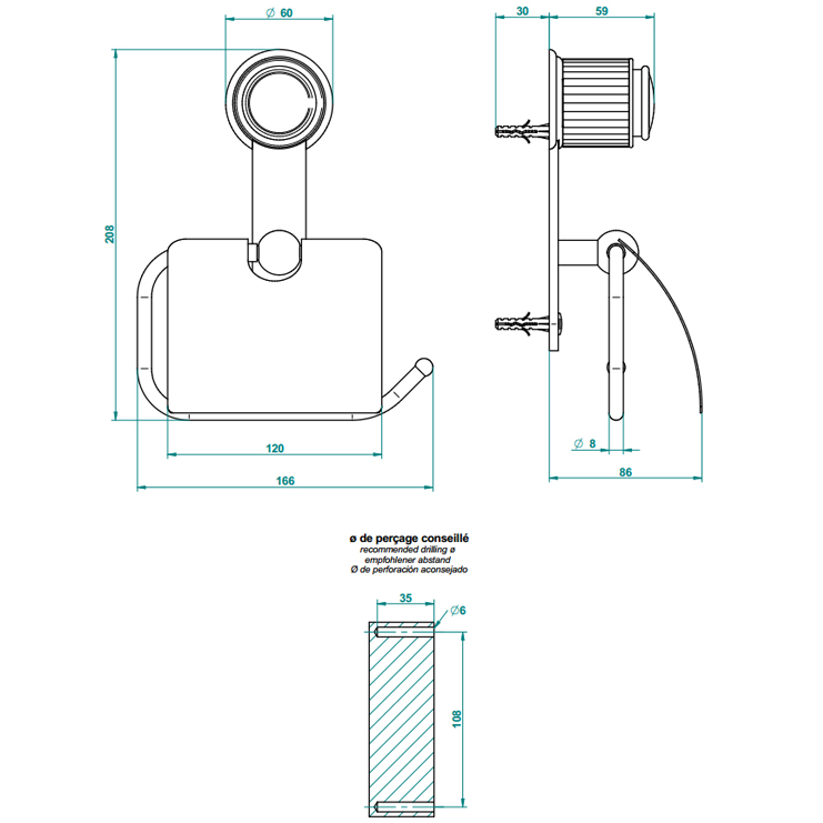 Фото Держатель для туалетной бумаги - стиль Европейский - Купить в Интернет-магазине