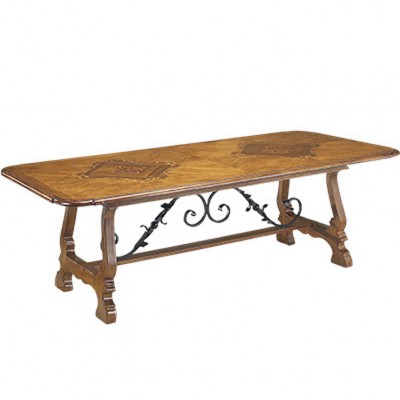 Фото Стол обеденный - стиль Роскошное шале - Для столовой - большие обеденные столы производства США - Art of casting - Dinner bell - Купить в Интернет-магазине