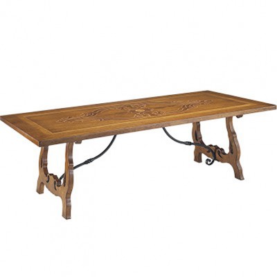 Фото Стол обеденный - стиль Роскошное шале - Для столовой - большие обеденные столы производства США - Art of casting - Dinner bell - Купить в Интернет-магазине