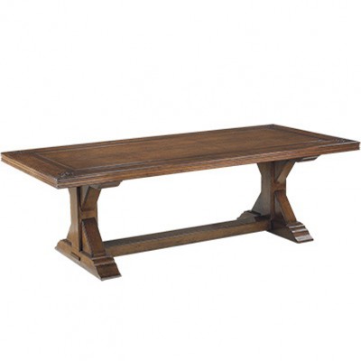 Фото Стол обеденный - стиль Роскошное шале - Для столовой - большие обеденные столы производства США - Art of casting - Dinner bell - Купить в Интернет-магазине