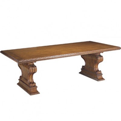 Фото Стол обеденный - стиль Роскошное шале - Для столовой - большие обеденные столы производства США - Art of casting - Dinner bell - Купить в Интернет-магазине