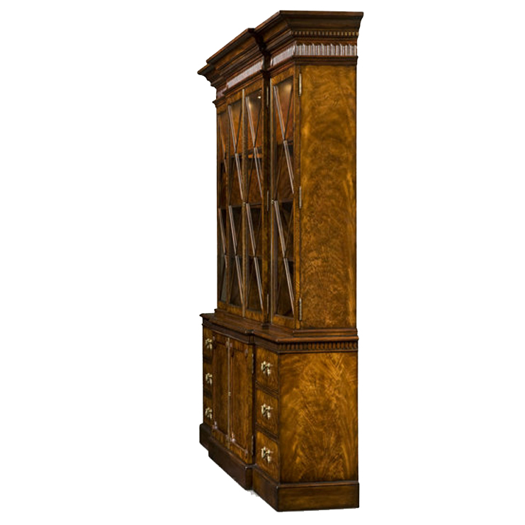 Фото Шкаф книжный/библиотека - стиль Английская классика - Для кабинета - Купить в Интернет-магазине