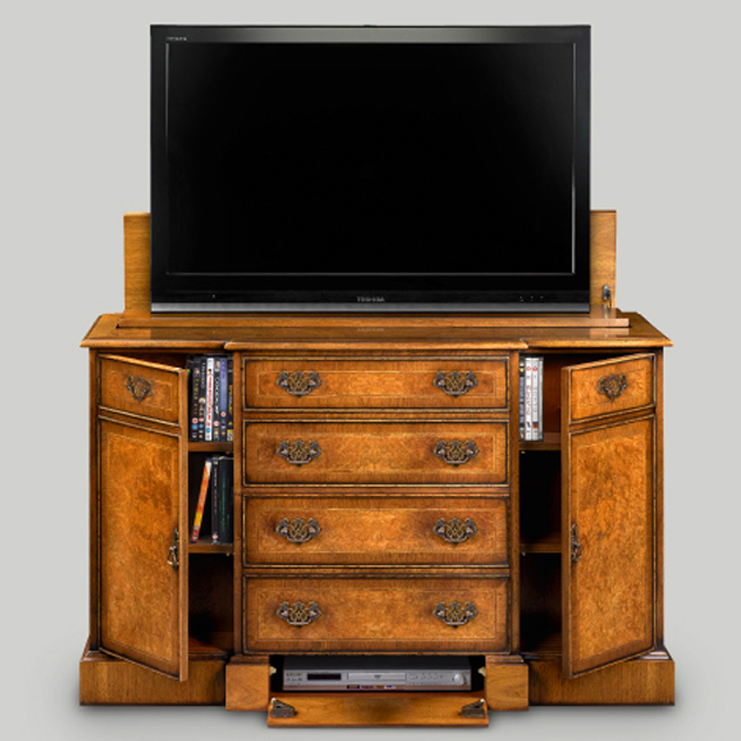 Фото ТВ консоль - стиль Английская классика - Для комната развлеченья - Купить в Интернет-магазине