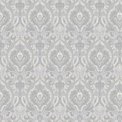 Фото Ткань портьерная с рисунком - Дамаск - стиль Английский - Серый - Купить в Интернет-магазине