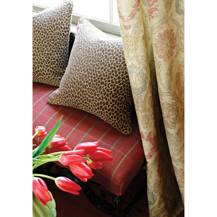 Фото Обои с рисунком - Дамаск - стиль Американский - Красные - Купить в Интернет-магазине