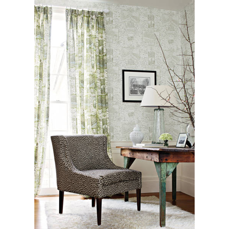 Фото Обои с рисунком - Крупный декор - стиль Американский - Кремовые - Купить в Интернет-магазине