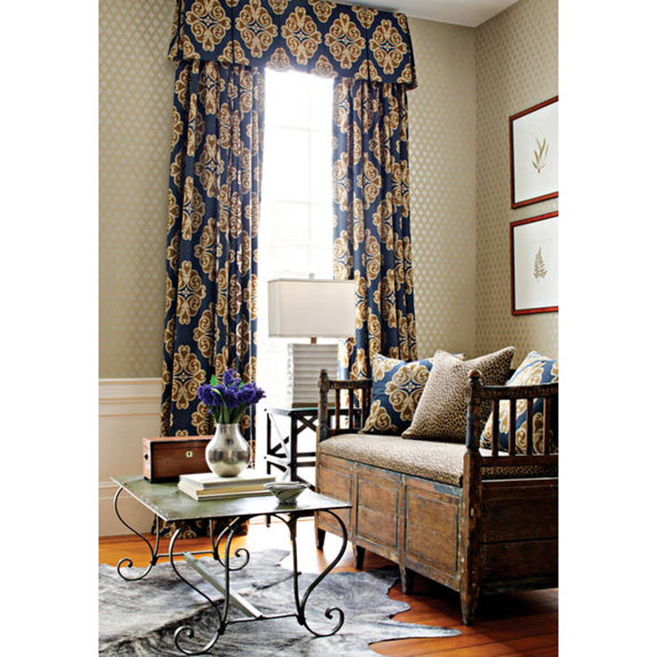 Фото Обои с рисунком - Орнамент - стиль Американский - Бежевые - Купить в Интернет-магазине