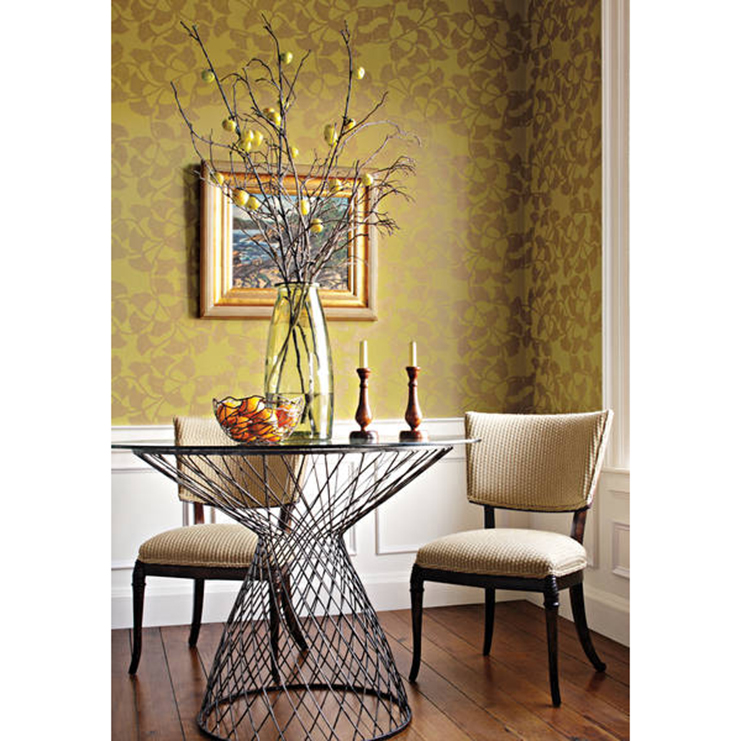 Фото Обои с рисунком - Орнамент - стиль Американский - Желтые - Купить в Интернет-магазине