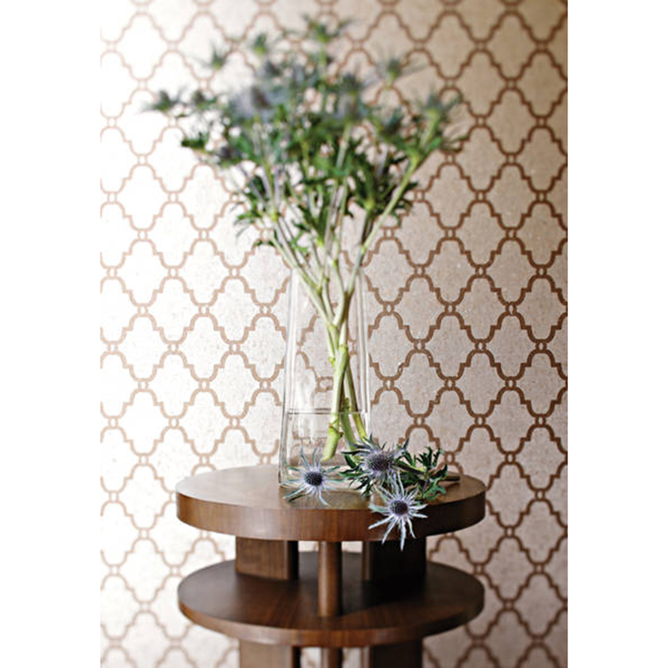 Фото Обои с рисунком - Орнамент - стиль Американский - Светло-коричневые - Купить в Интернет-магазине