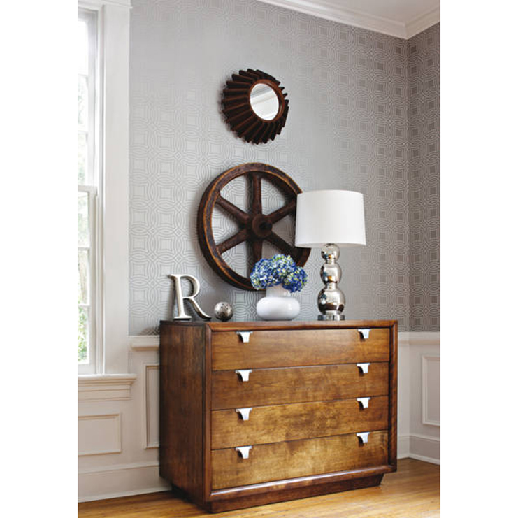 Фото Обои с рисунком - Орнамент - стиль Американский - Коричневые - Купить в Интернет-магазине