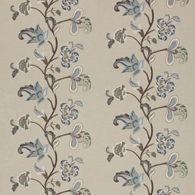 Фото Ткань портьерная с рисунком - Цветы - стиль Английский - Купить в Интернет-магазине