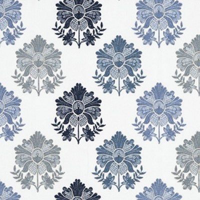 Фото Ткань портьерная с рисунком - Орнамент - стиль Английский - Белый - Купить в Интернет-магазине