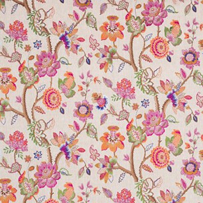 Фото Ткань портьерная с рисунком - Цветы - стиль Английский - Купить в Интернет-магазине