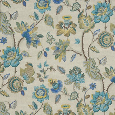 Фото Ткань портьерная с рисунком - Цветы - стиль Английский - Купить в Интернет-магазине