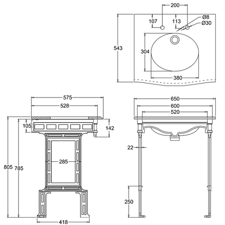 Фото Раковина - стиль Английский - Купить в Интернет-магазине Фото Раковина - стиль Английский - Купить в Интернет-магазине