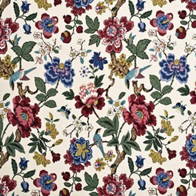 Фото Ткань портьерная с рисунком - Цветы - стиль Английский - Купить в Интернет-магазине