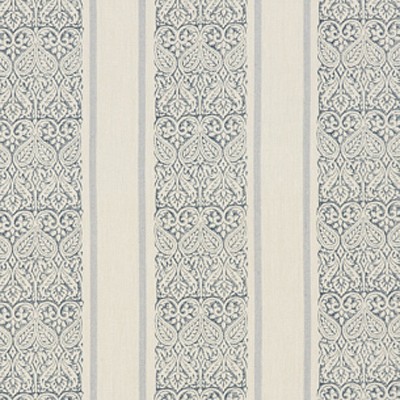 Фото Ткань портьерная с рисунком - Орнамент - стиль Английский - Синий - Купить в Интернет-магазине